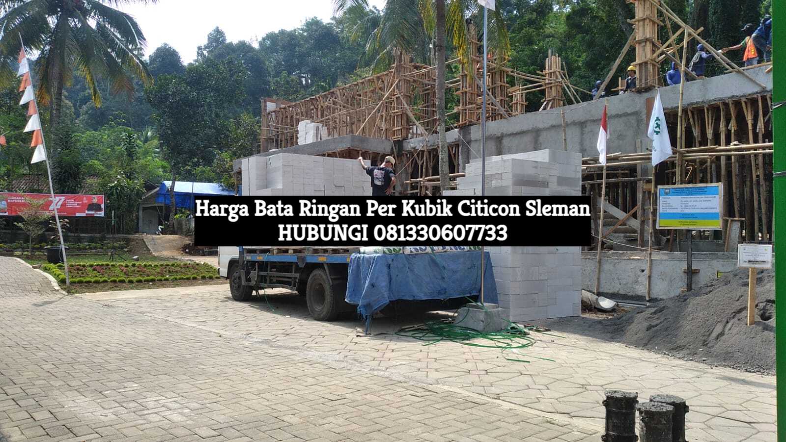 harga bata ringan per kubik citicon sleman
