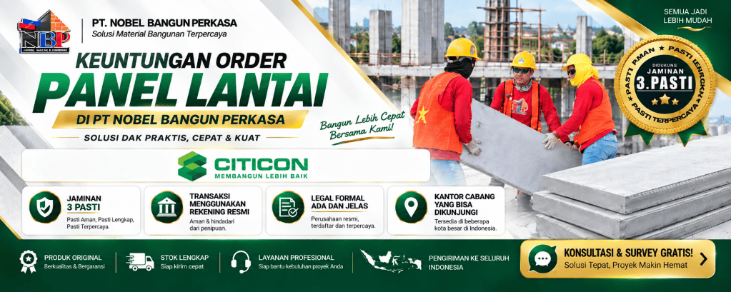 Keuntungan order panel lantai di nobel bangun perkasa