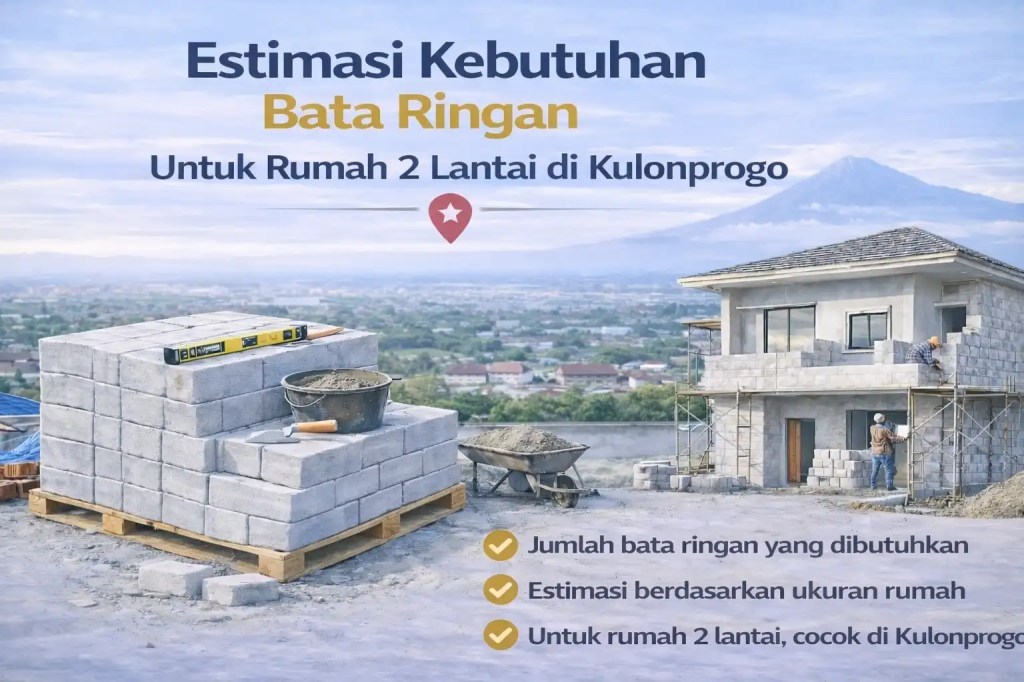 Estimasi Kebutuhan Bata Ringan Untuk Rumah 2 Lantai di Kulonprogo