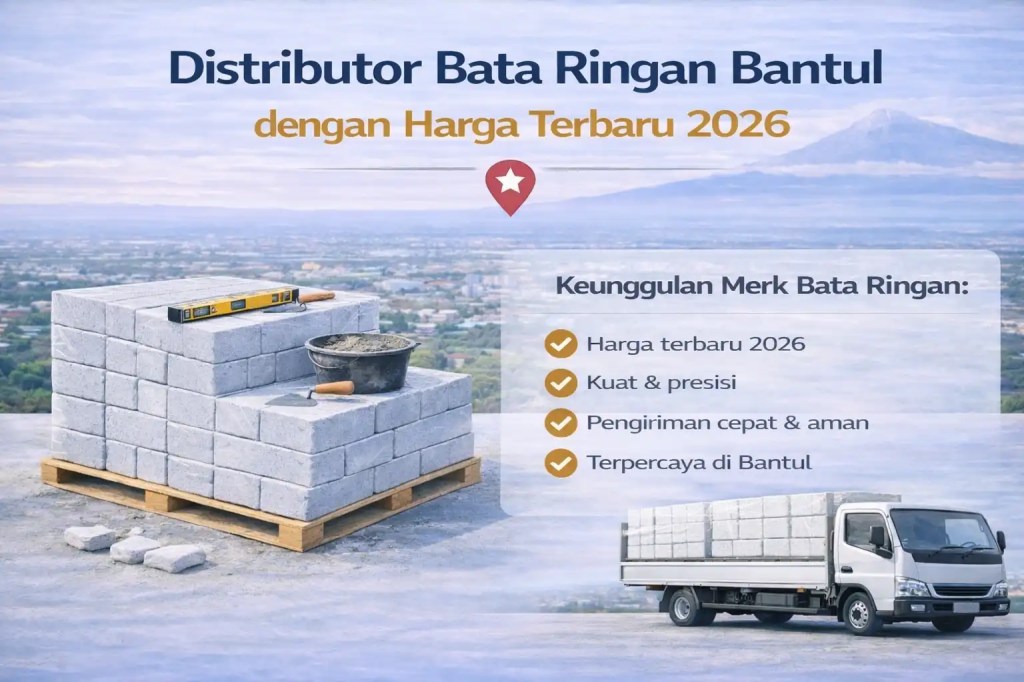 Distributor Bata Ringan Bantul dengan Harga Terbaru 2026