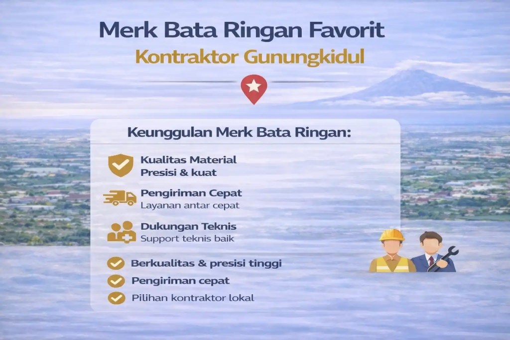 Merk Bata Ringan Favorit Kontraktor Gunungkidul