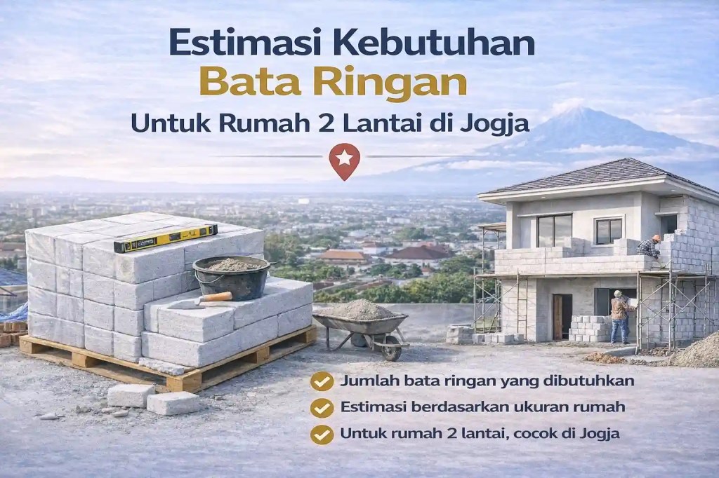 Estimasi Kebutuhan Bata Ringan Untuk Rumah 2 Lantai di Jogja