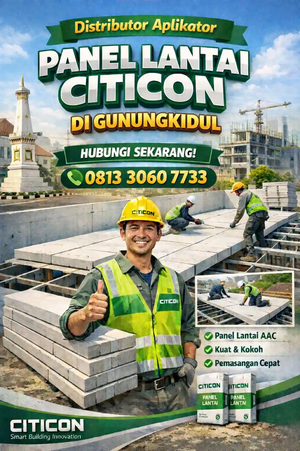 Distributor Aplikator Panel Lantai Citicon di Gunungkidul