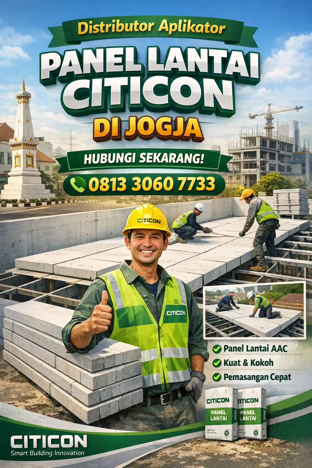 Distributor Aplikator Panel Lantai Citicon di Jogja