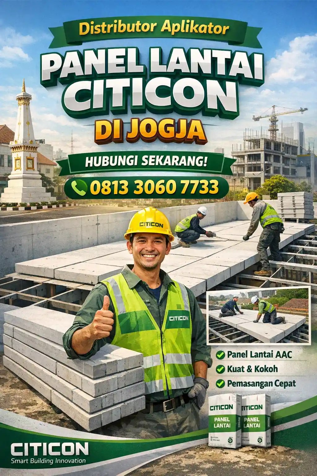 Distributor Aplikator Panel Lantai Citicon di&nbsp;Jogja