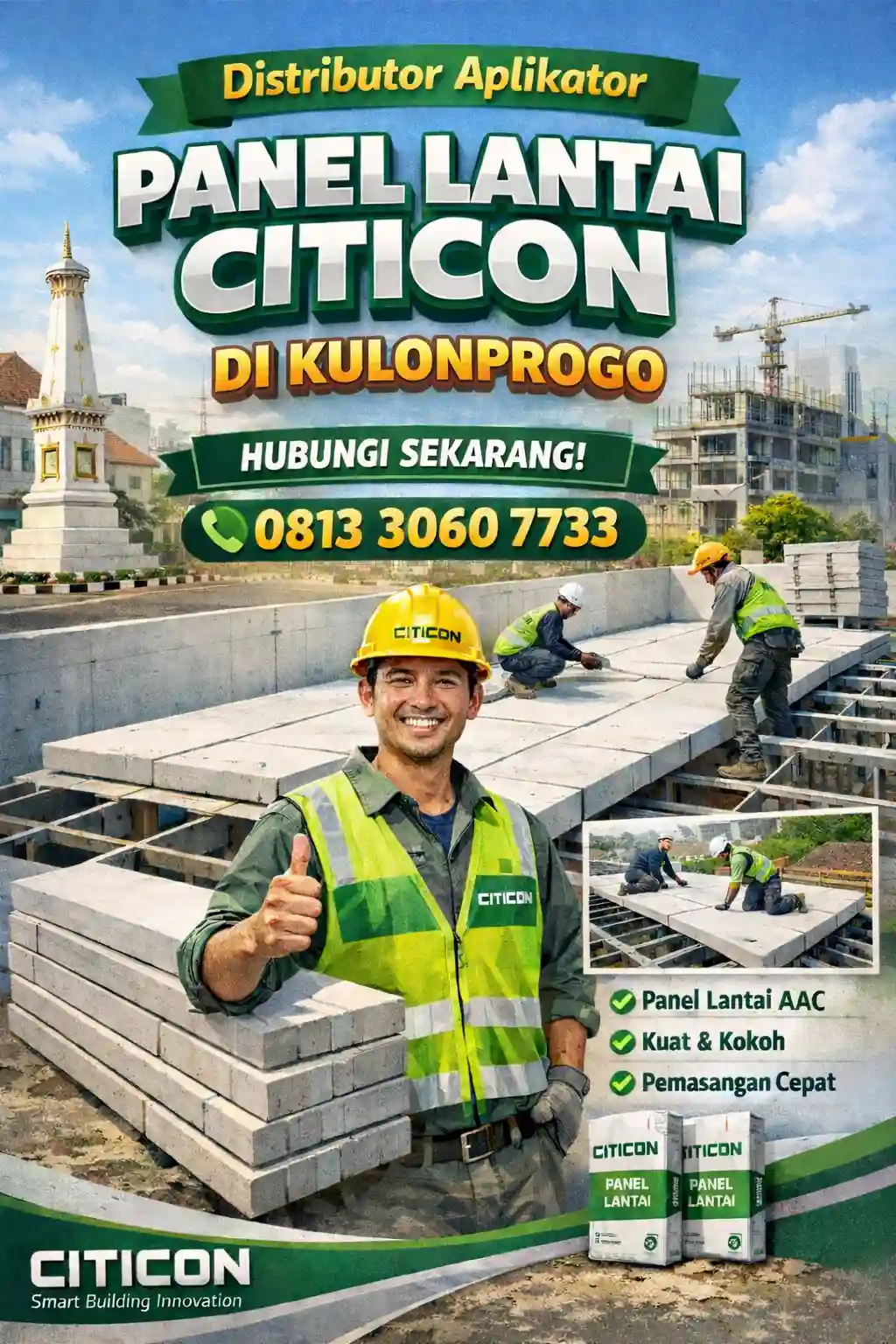Distributor Aplikator Panel Lantai Citicon di Kulonprogo
