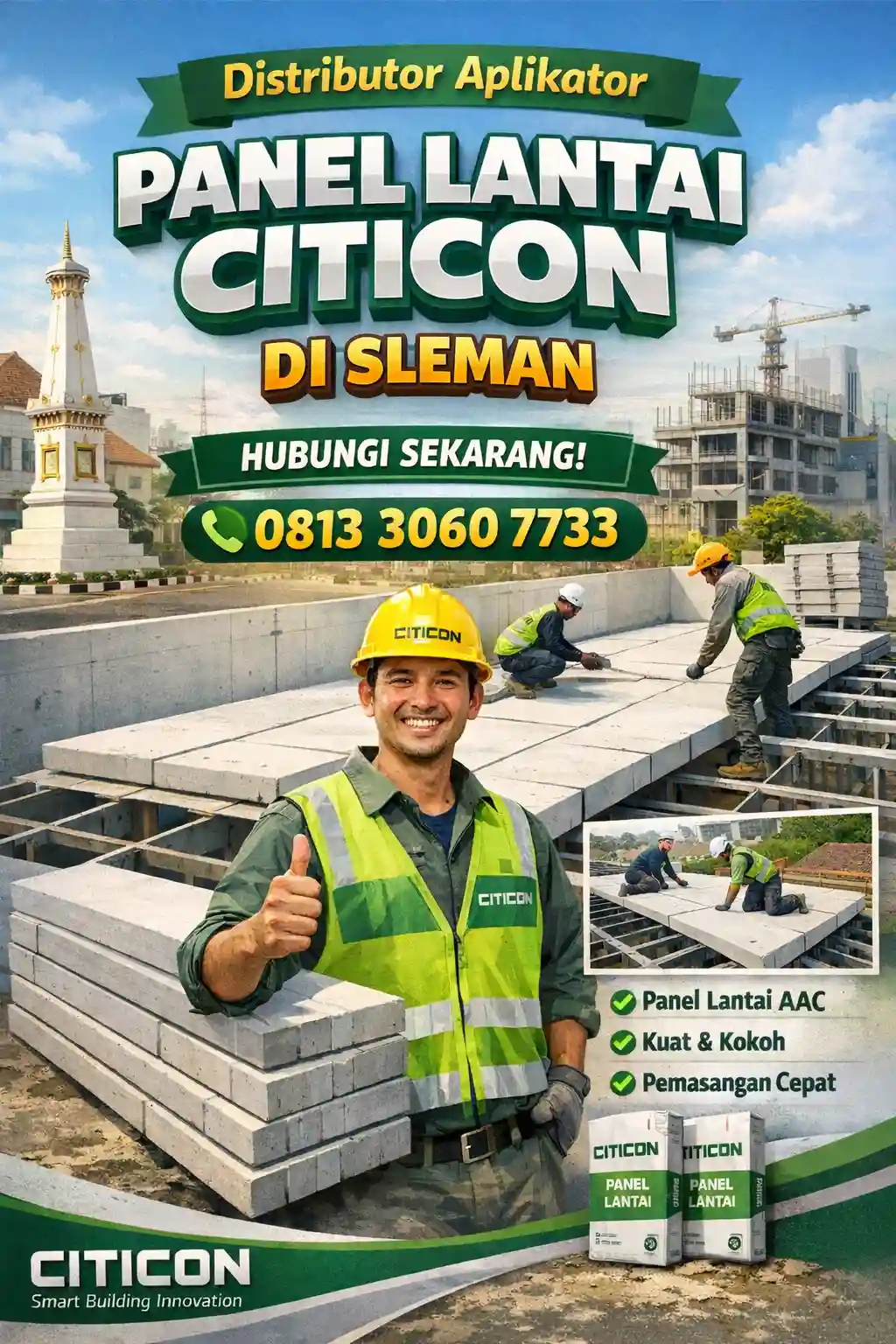 Distributor Aplikator Panel Lantai Citicon di Sleman
