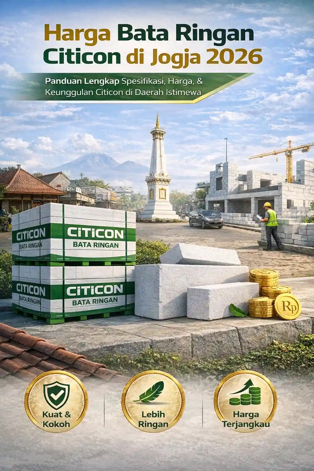 Harga Bata Ringan Citicon di Jogja&nbsp;2026