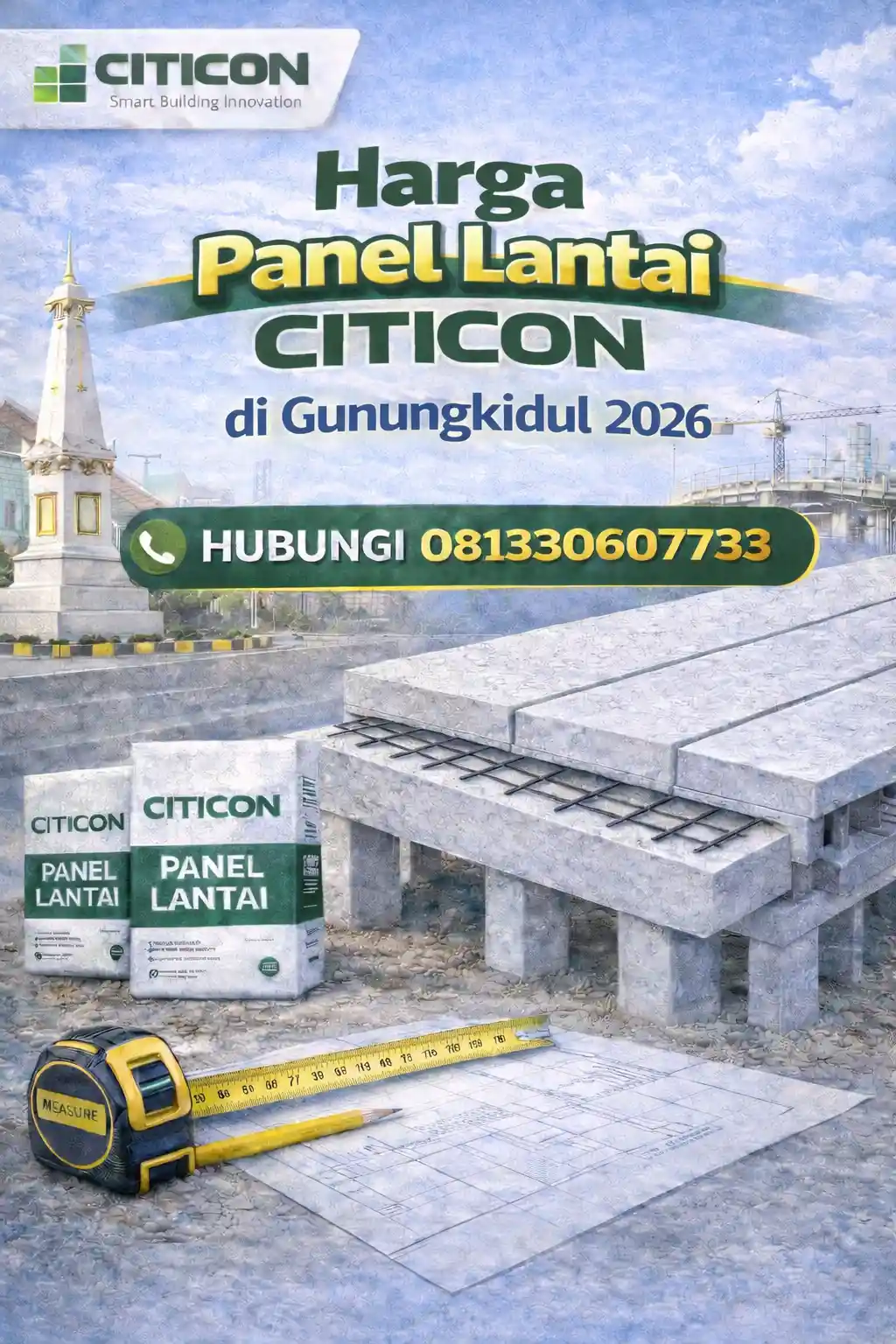 Harga Panel Lantai Citicon di Gunungkidul 2026