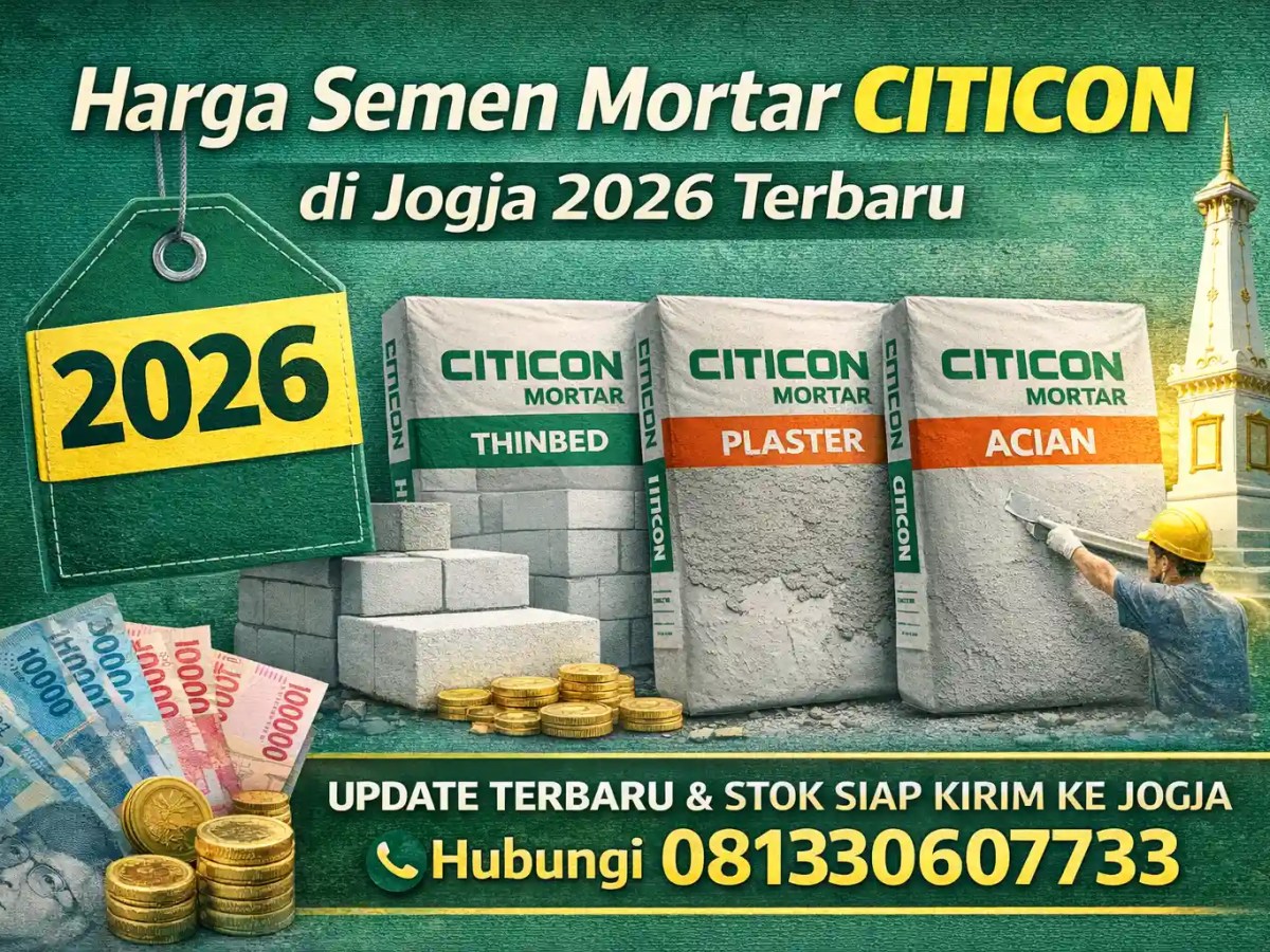 Harga Semen Mortar Citicon di Jogja 2026&nbsp;Terbaru