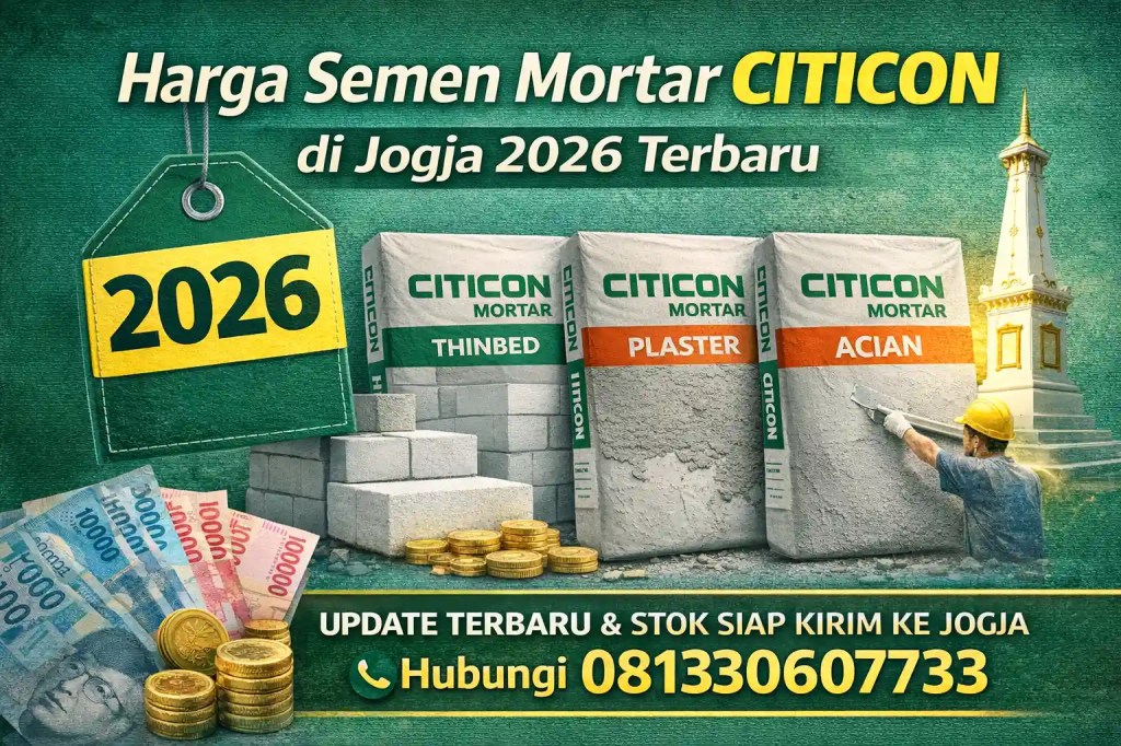 Harga Semen Mortar Citicon di Jogja 2026&nbsp;Terbaru