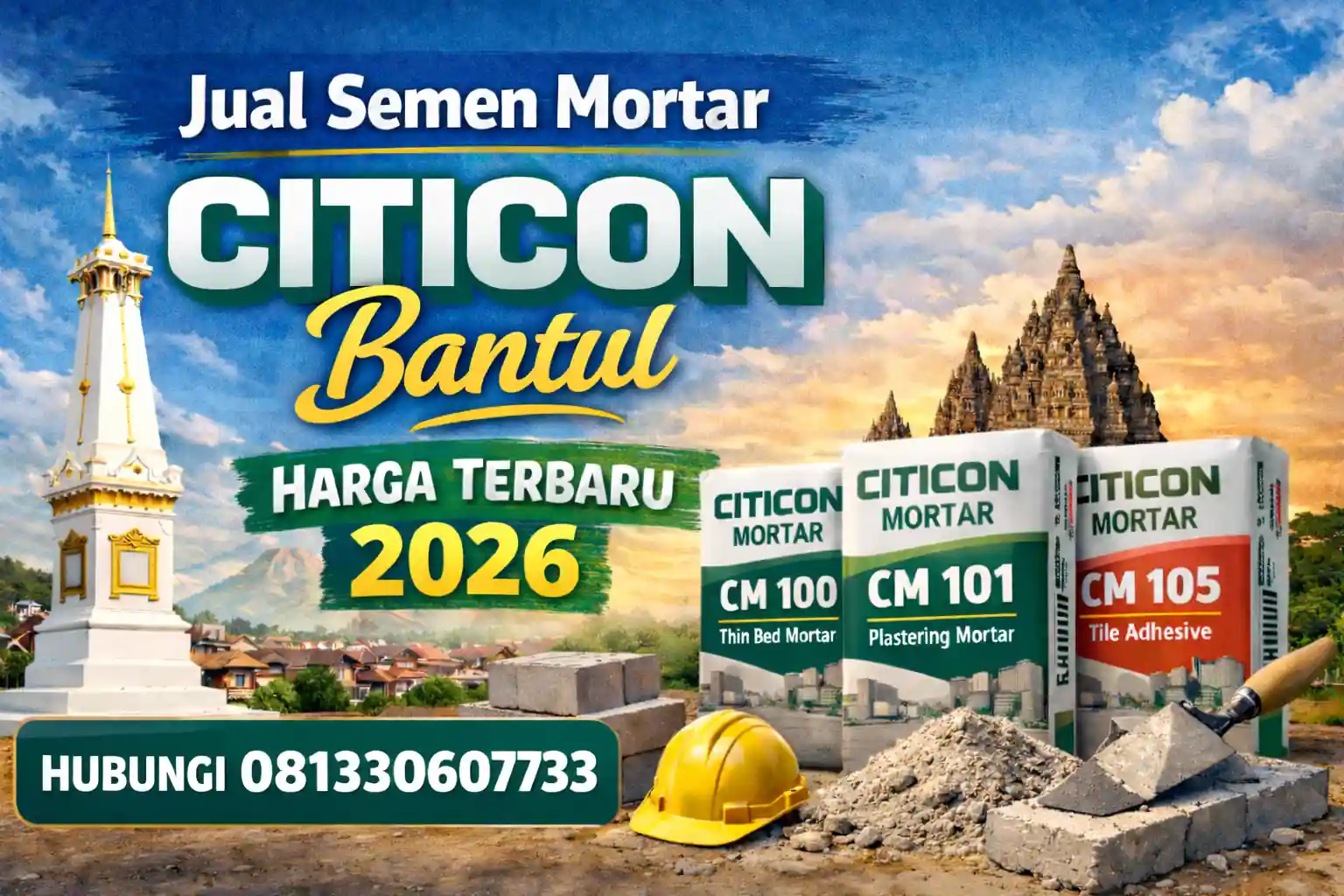 Jual Semen Mortar Citicon Bantul Harga Terbaru 2026