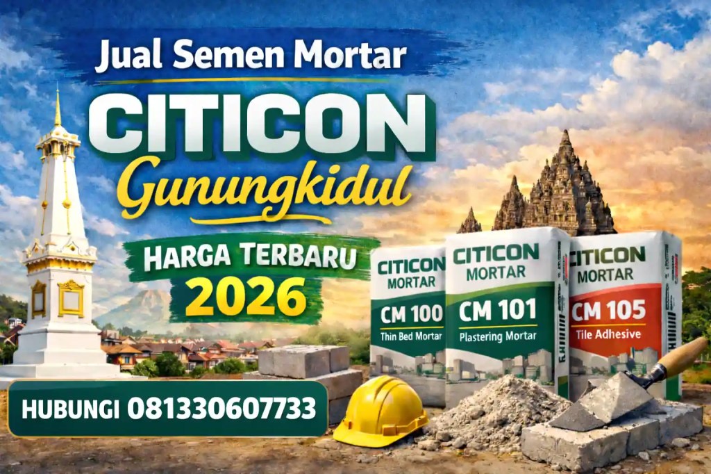 Jual Semen Mortar Citicon Gunungkidul Harga Terbaru&nbsp;2026