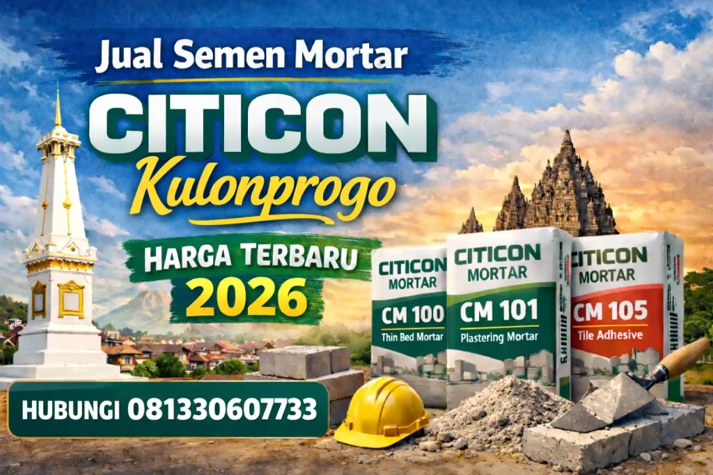 Jual Semen Mortar Citicon Kulonprogo Harga Terbaru&nbsp;2026
